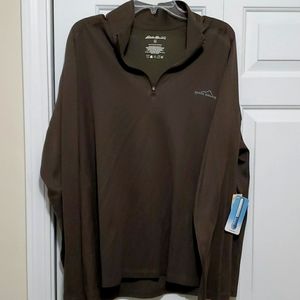 NWT Eddie Bauer half-zip long sleeve shirt, XL